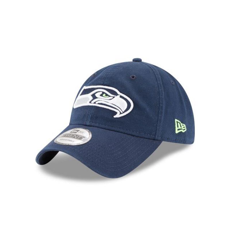 NFL Seattle Seahawks Core Classic 9Twenty Adjustable (AWF7840) - Blue New Era Caps